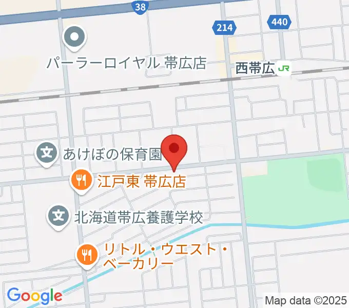 平井音楽事務所 十勝帯広の音楽教室の地図