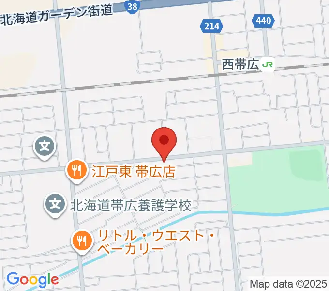 平井音楽事務所 十勝帯広の音楽教室の地図