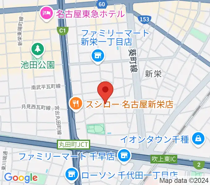 リフレクトスタジオ新栄店の地図