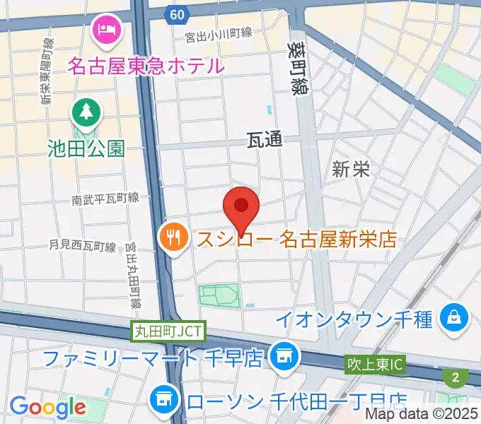 リフレクトスタジオ新栄店の地図