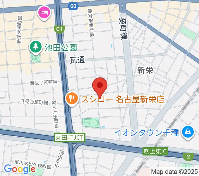 リフレクトスタジオ新栄店の地図