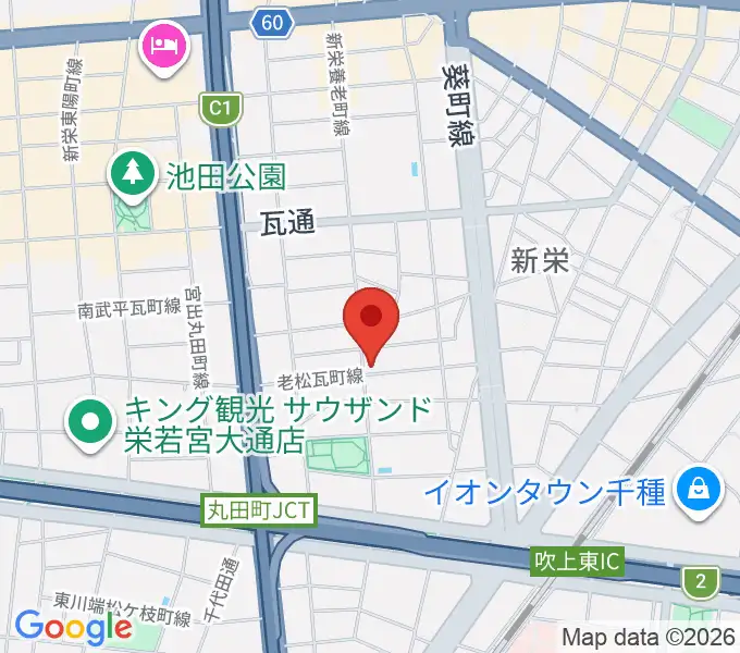 リフレクトスタジオ新栄店の地図