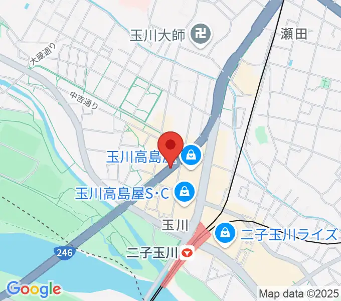 二子玉川アレーナホールの地図