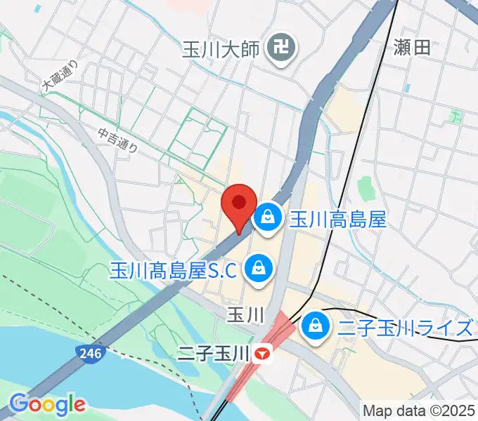 二子玉川アレーナホールの地図