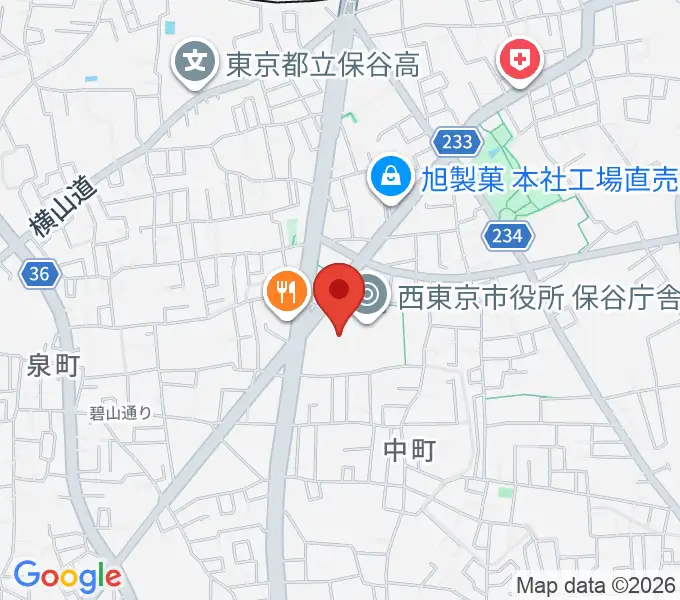 タクトホームこもれびGRAFAREホールの地図