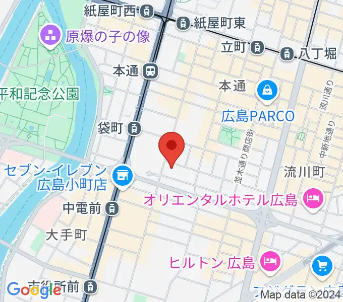 広島ライブジュークの地図