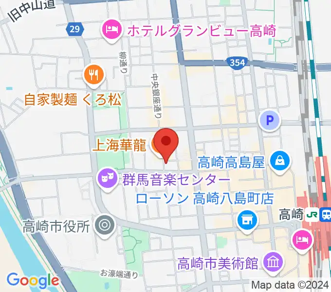 アースヴォーカルスタジオの地図