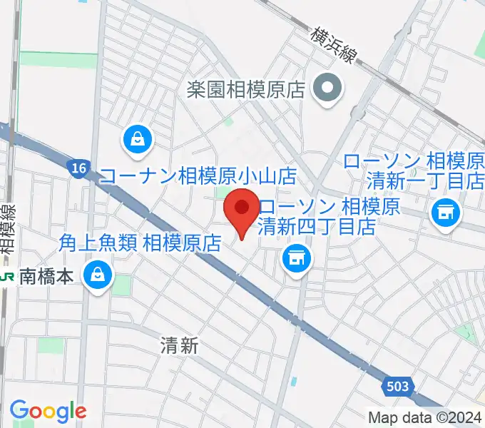 ベルベットルームスタジオの地図