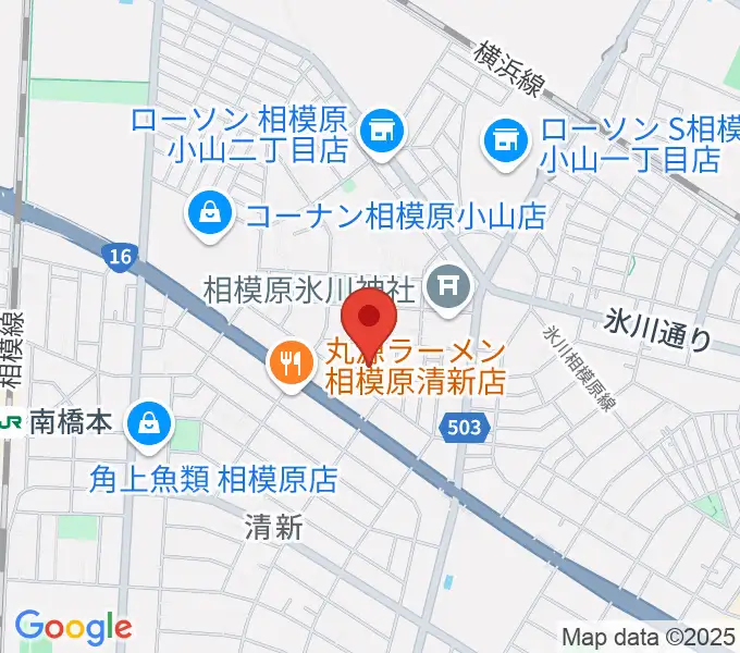 ベルベットルームスタジオの地図