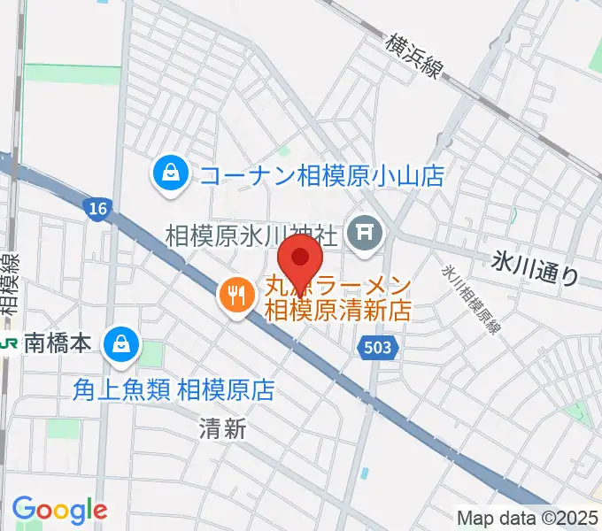 ベルベットルームスタジオの地図