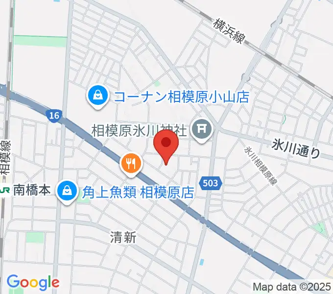 ベルベットルームスタジオの地図