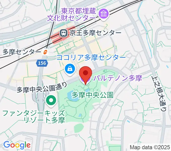 パルテノン多摩の地図