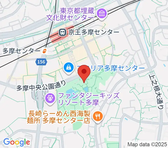 パルテノン多摩の地図