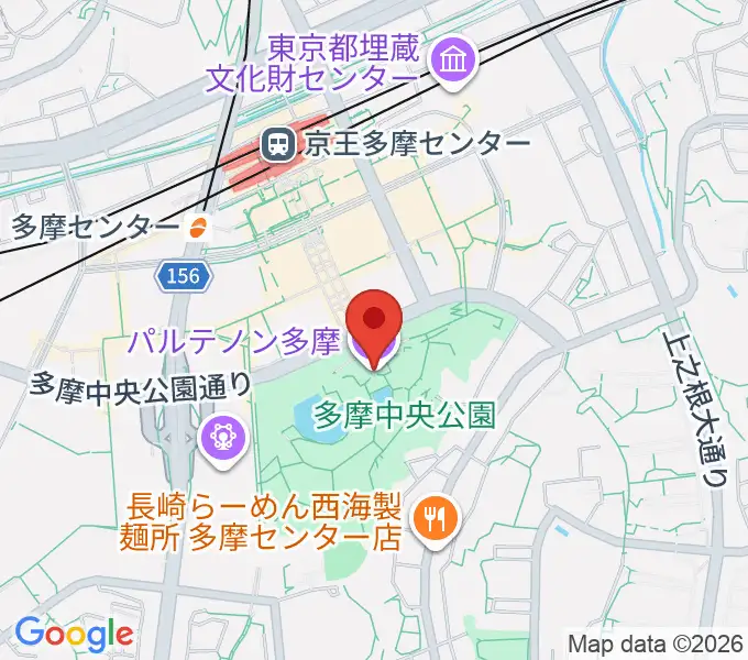 パルテノン多摩の地図