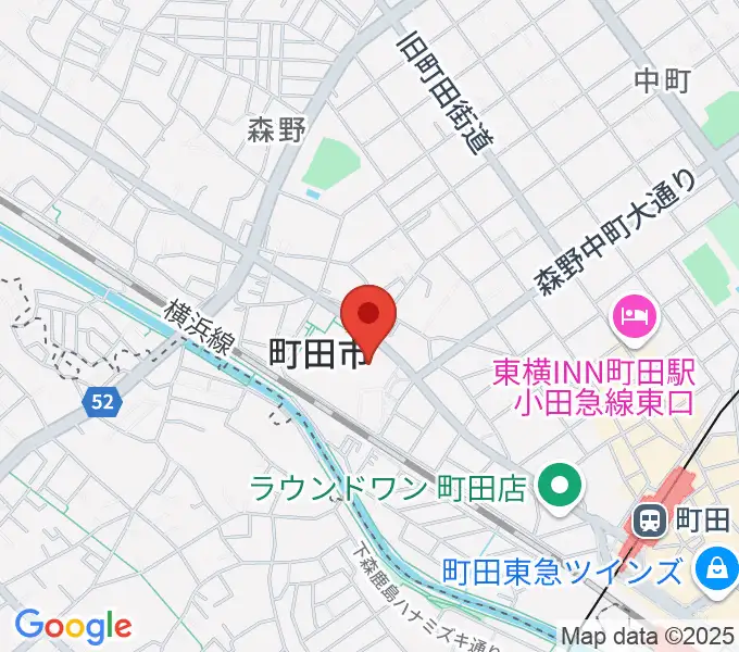 町田市民ホールの地図