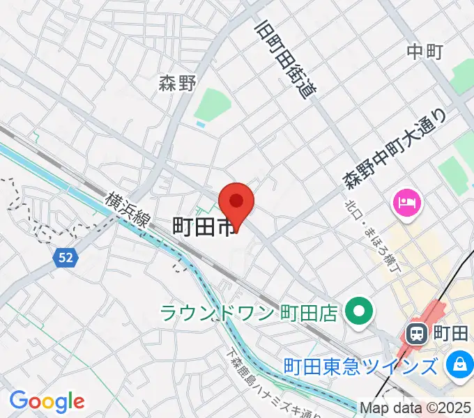 町田市民ホールの地図