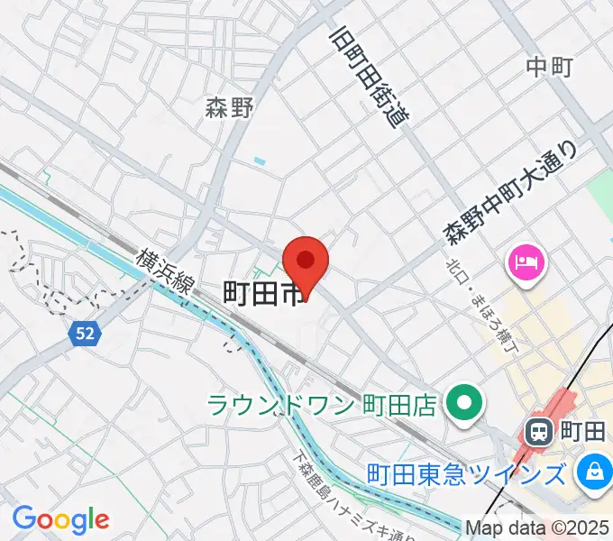 町田市民ホールの地図