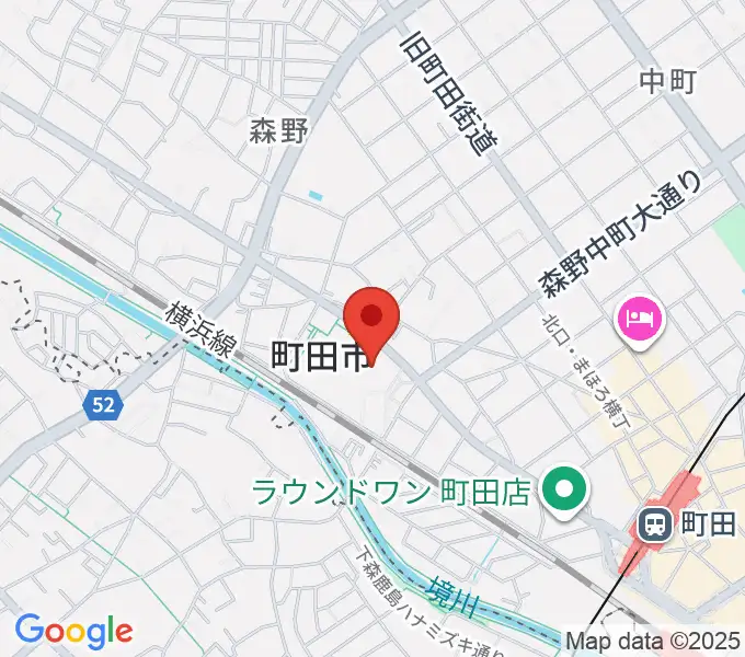 町田市民ホールの地図