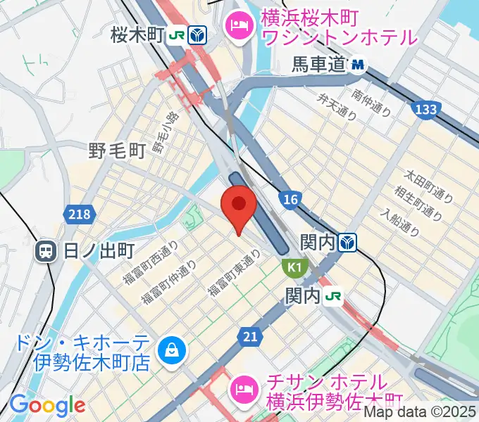 関内ADLIBの地図
