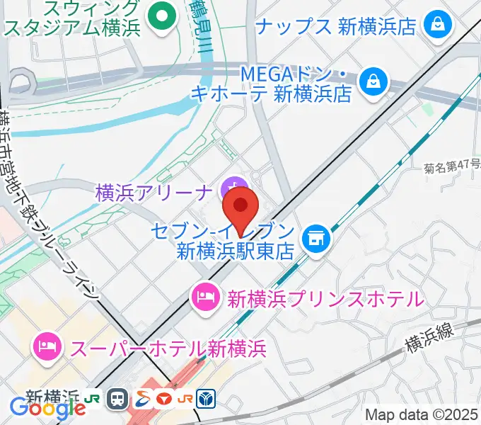 新横浜NEW SIDE BEACHの地図
