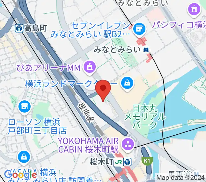 はまぎんホール ヴィアマーレの地図