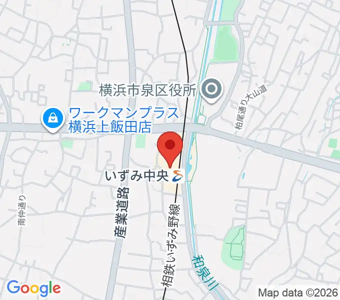 横浜市泉区民文化センター テアトルフォンテの地図