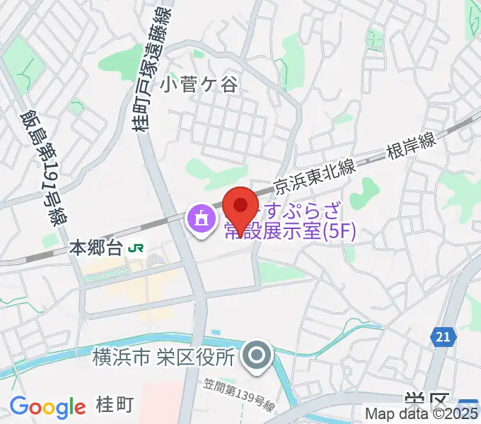 横浜市栄区民文化センター リリスの地図