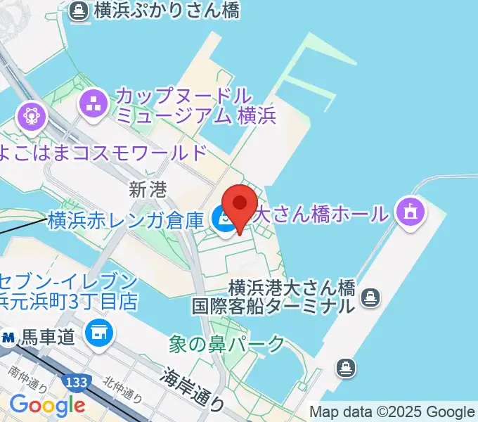 モーション・ブルー・ヨコハマの地図