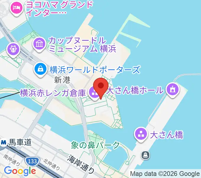 モーション・ブルー・ヨコハマの地図