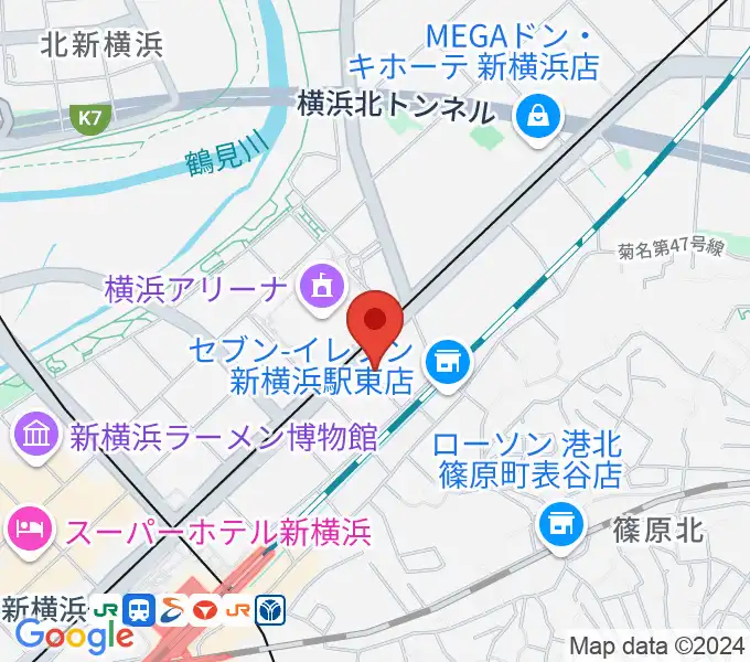 新横浜LiTの地図