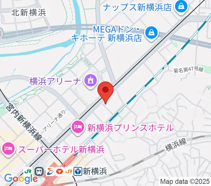 新横浜LiTの地図