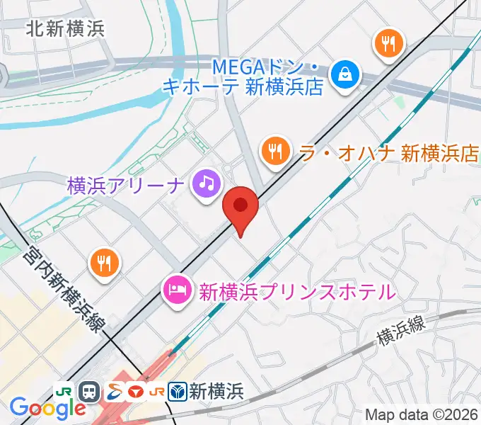 新横浜LiTの地図