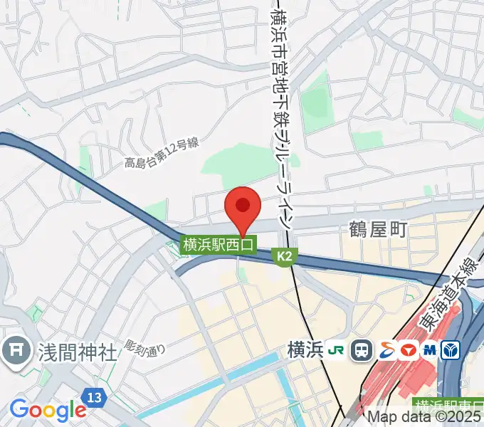 横浜ヘイジョーの地図