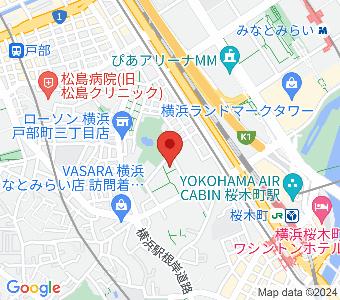 神奈川県立音楽堂の場所