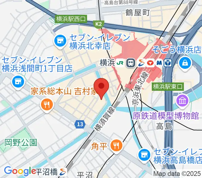 横浜サムズアップの地図