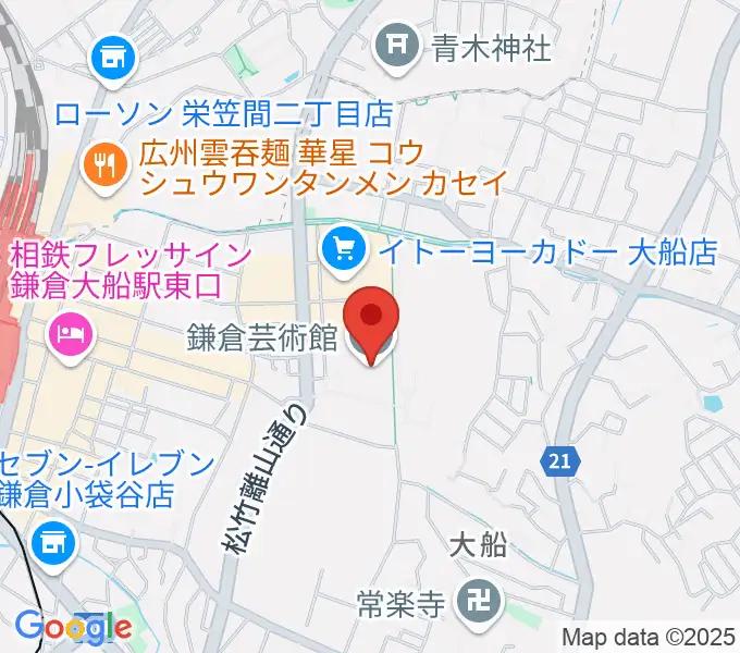 鎌倉芸術館の地図