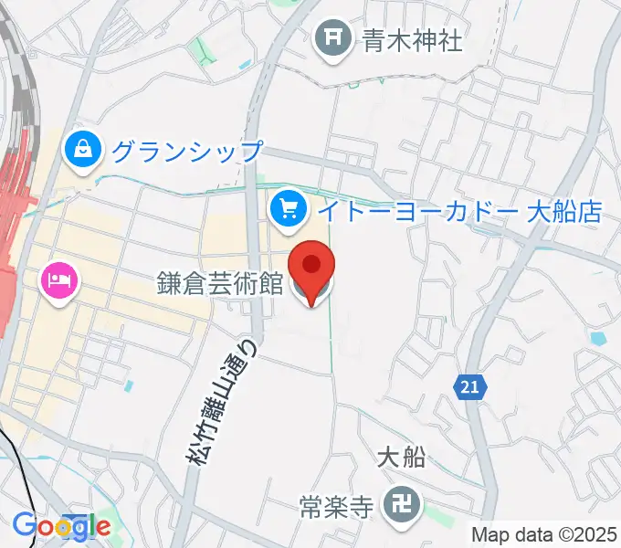 鎌倉芸術館の地図