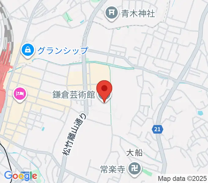 鎌倉芸術館の地図
