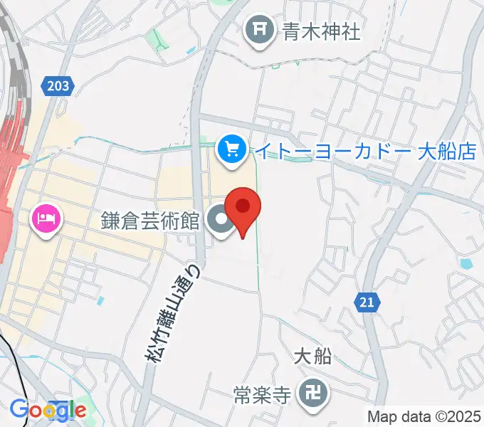 鎌倉芸術館の地図