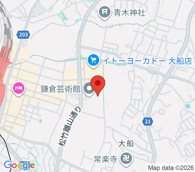鎌倉芸術館の地図