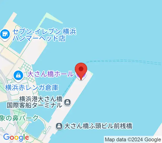 大さん橋ホールの地図