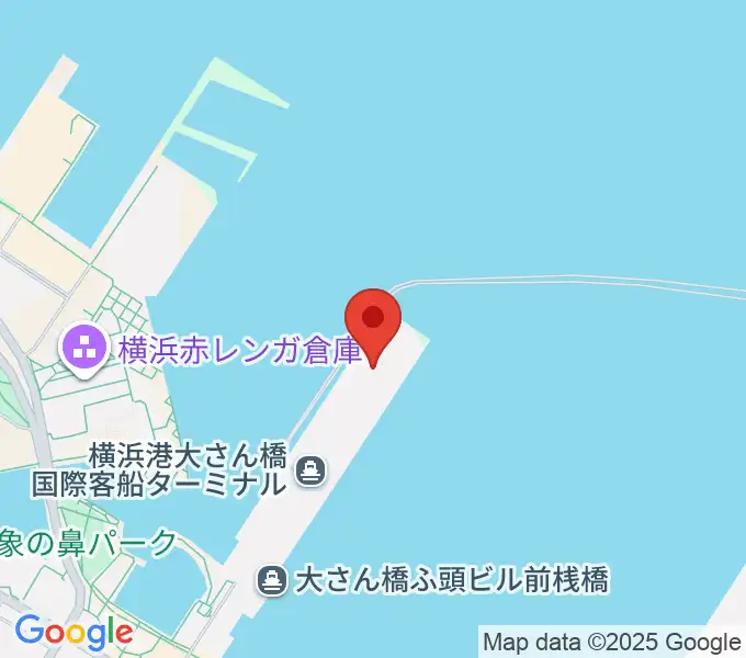 大さん橋ホールの地図