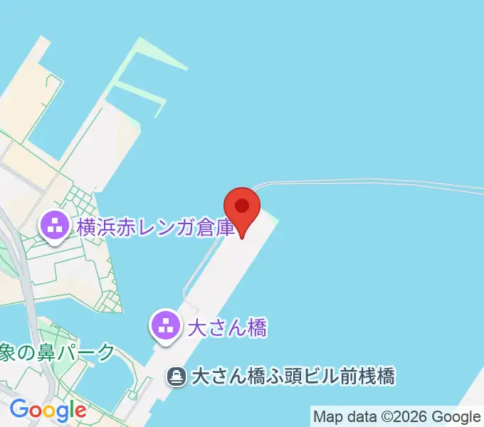 大さん橋ホールの地図