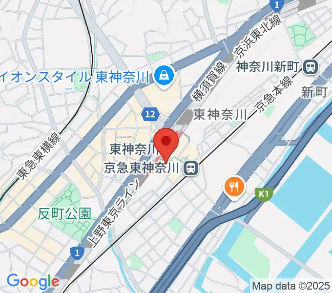 かなっくホールの地図