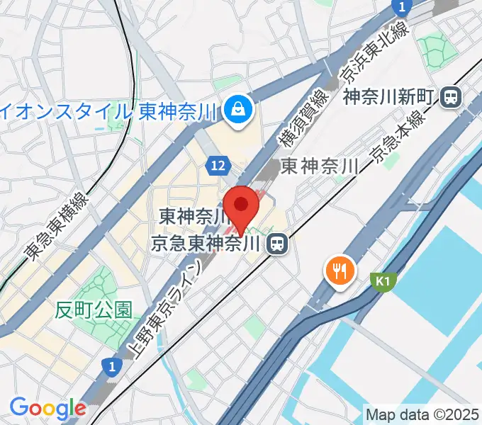 かなっくホールの地図