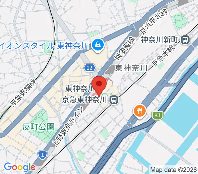 かなっくホールの地図