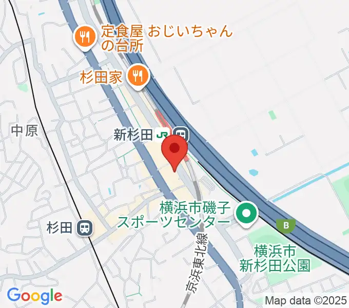 磯子区民文化センター杉田劇場の地図