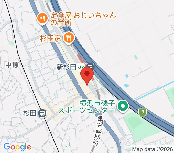 磯子区民文化センター杉田劇場の地図