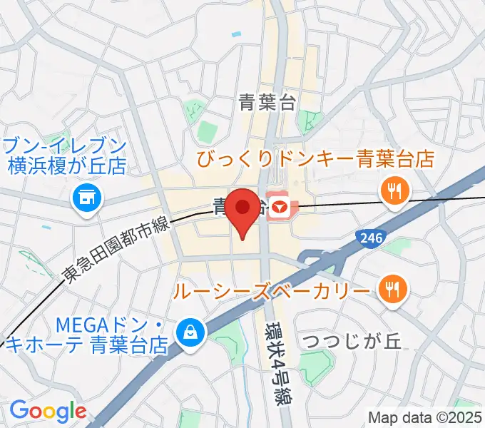 フィリアホール 横浜市青葉区民文化センターの地図