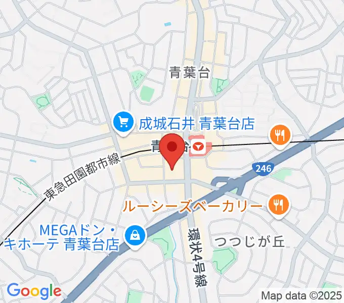 フィリアホール 横浜市青葉区民文化センターの地図